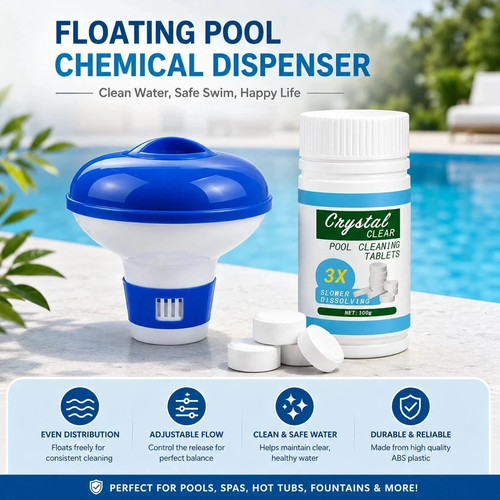100 chlorine tablets floating - chlorine,
