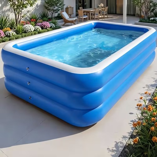 Large family swimming pool - family,