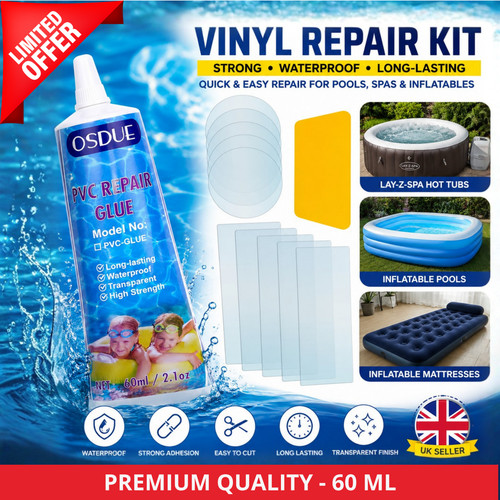 Swimming pool vinyl repair - vinyl, kit