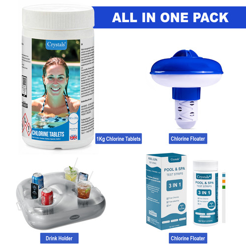 1kg chlorine tablets - tablets, +floating