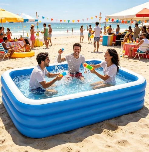 Large 7ft inflatable family - inflatable,