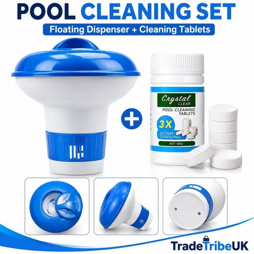 100 chlorine tablets floating - 100, +floating